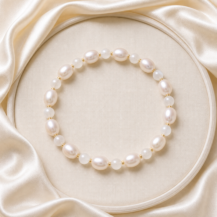 Pearl & Moonstone Gift Bracelet